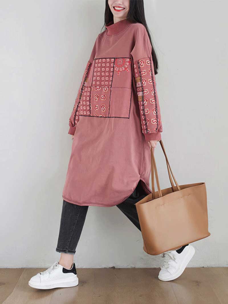 Remember  Me Alway Turtleneck Pullover Sweater Midi Dress - Image 11