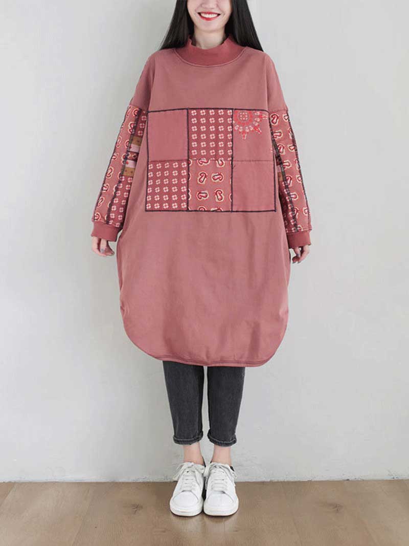 Remember  Me Alway Turtleneck Pullover Sweater Midi Dress - Image 3