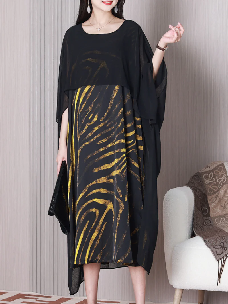 Remember Me Round Neck A-line Dress - Image 2