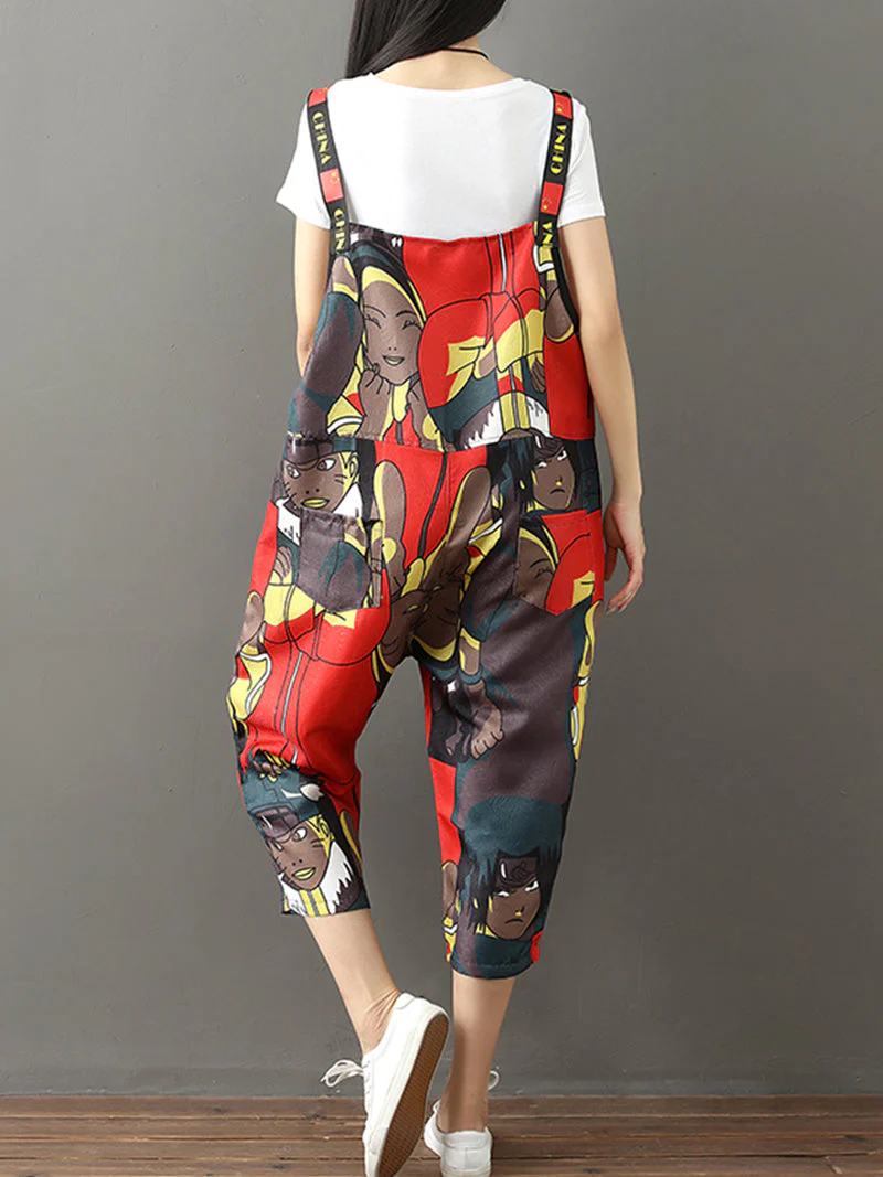 Remembering My Soul Casual Cross-Pants Tide Jumpsuit - Image 2
