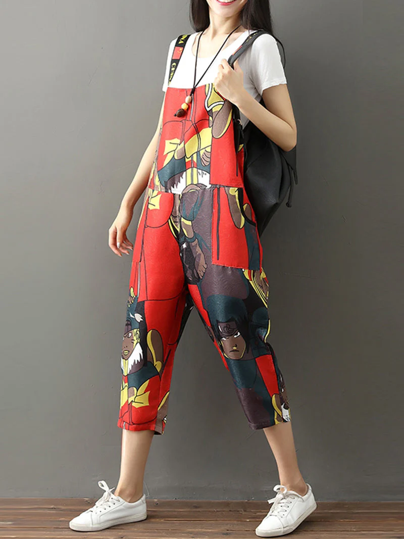 Remembering My Soul Casual Cross-Pants Tide Jumpsuit - Image 3