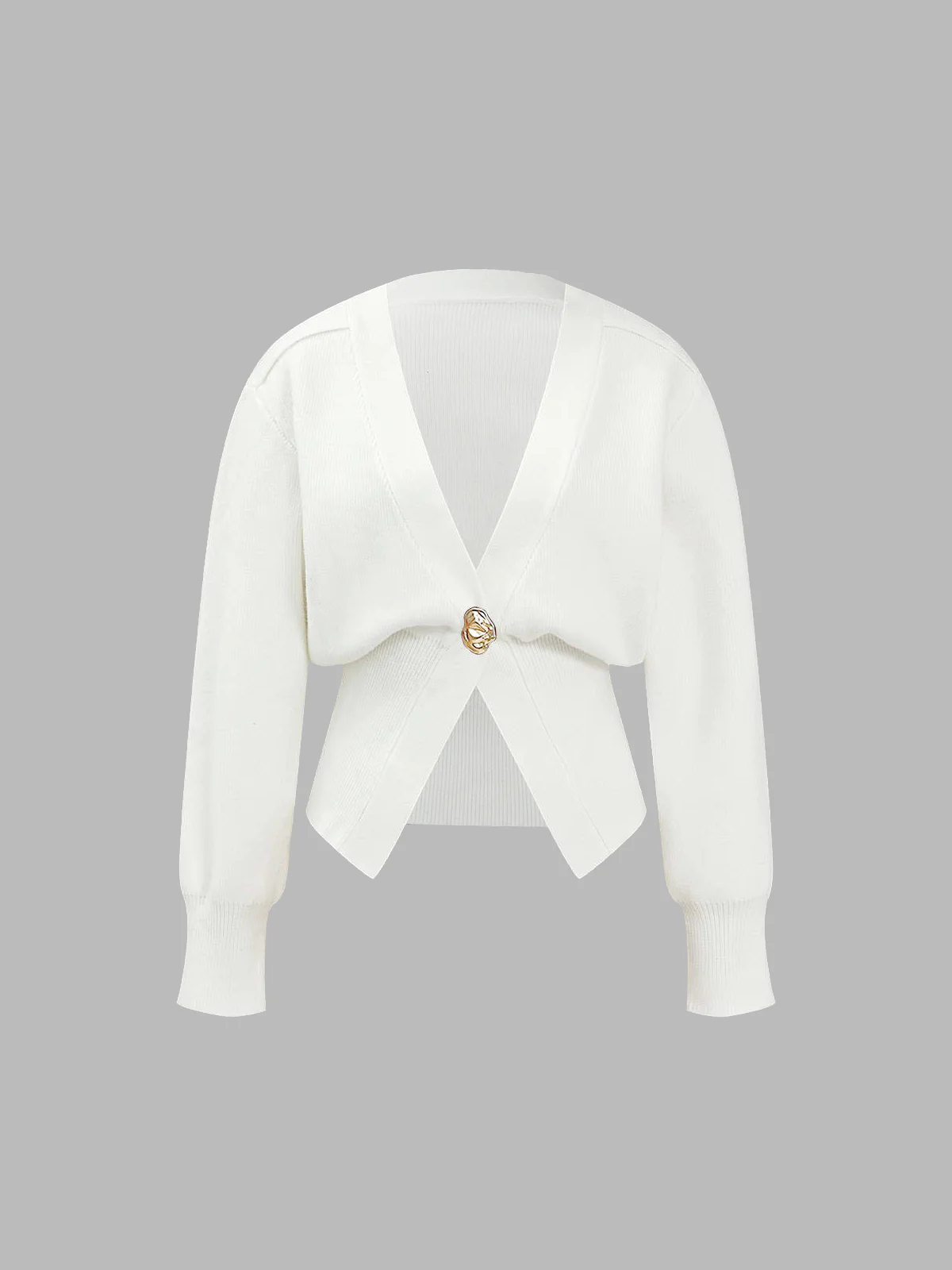 Retro V-neck Cardigan - Image 2