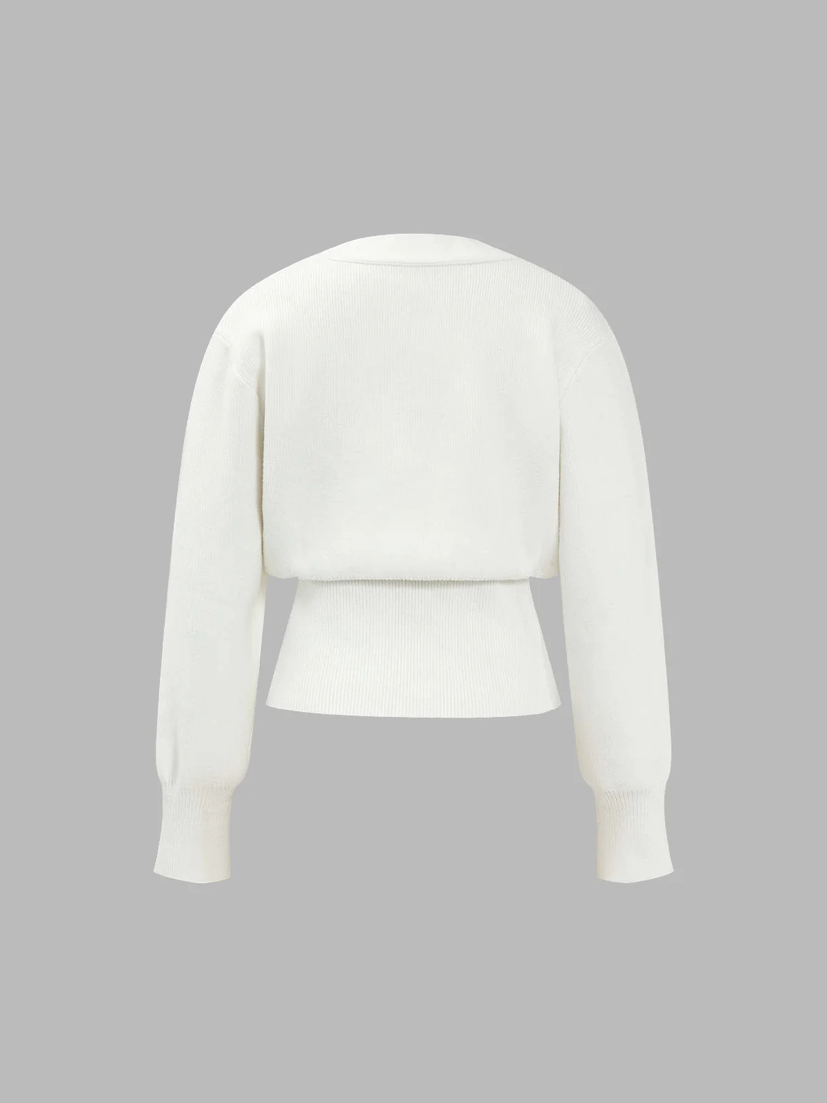 Retro V-neck Cardigan - Image 3