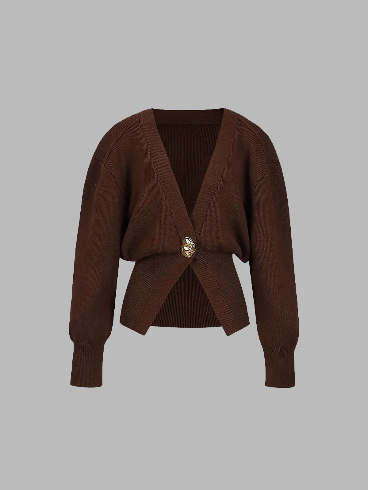 Retro V-neck Cardigan - Image 6