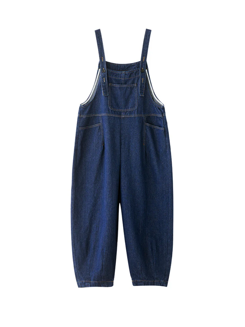 Revolt Women Super Comfy Denim High Waist Overalls - Image 6