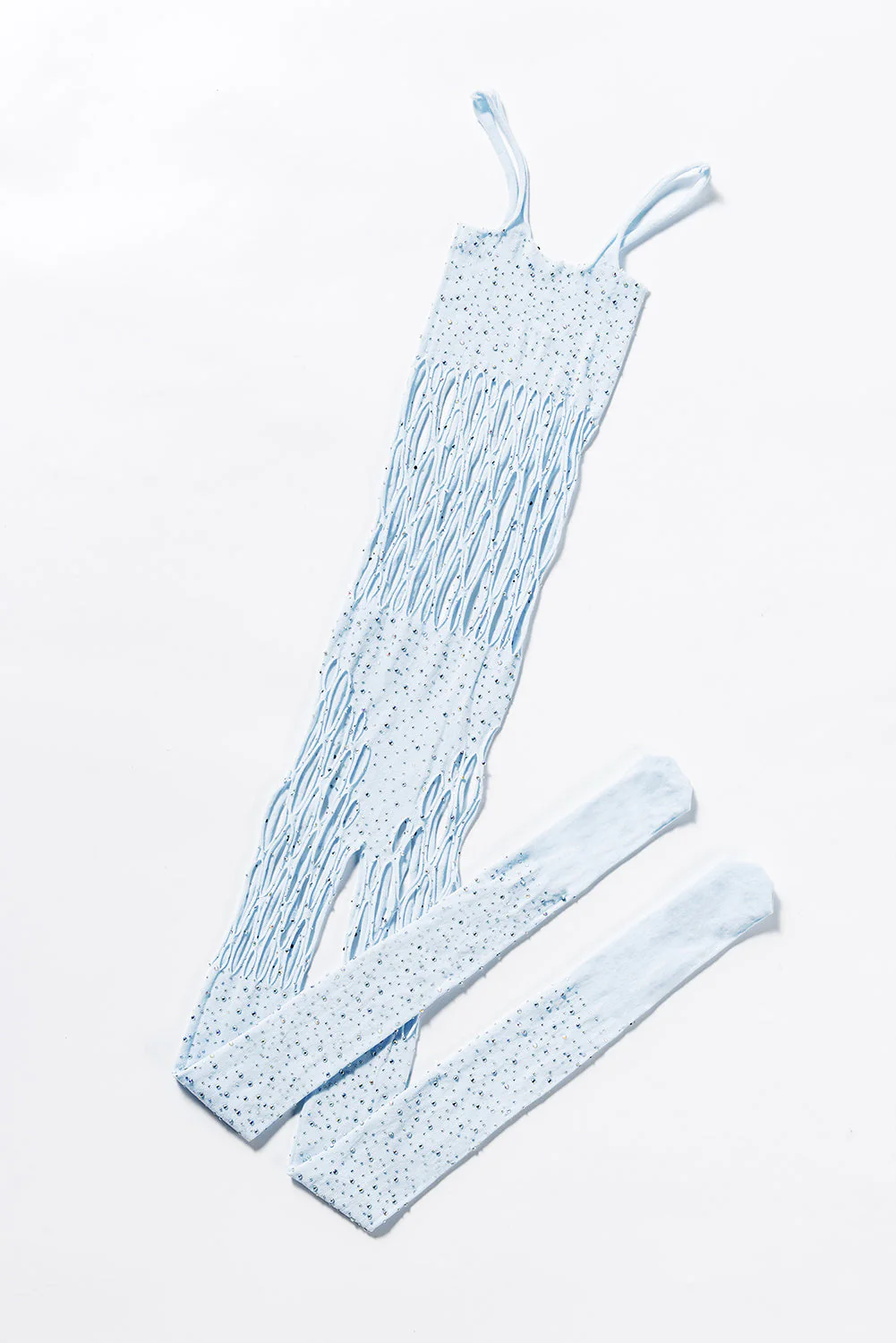 Rhinestone Hollow Out Sleeveless Body Stockings - Image 30