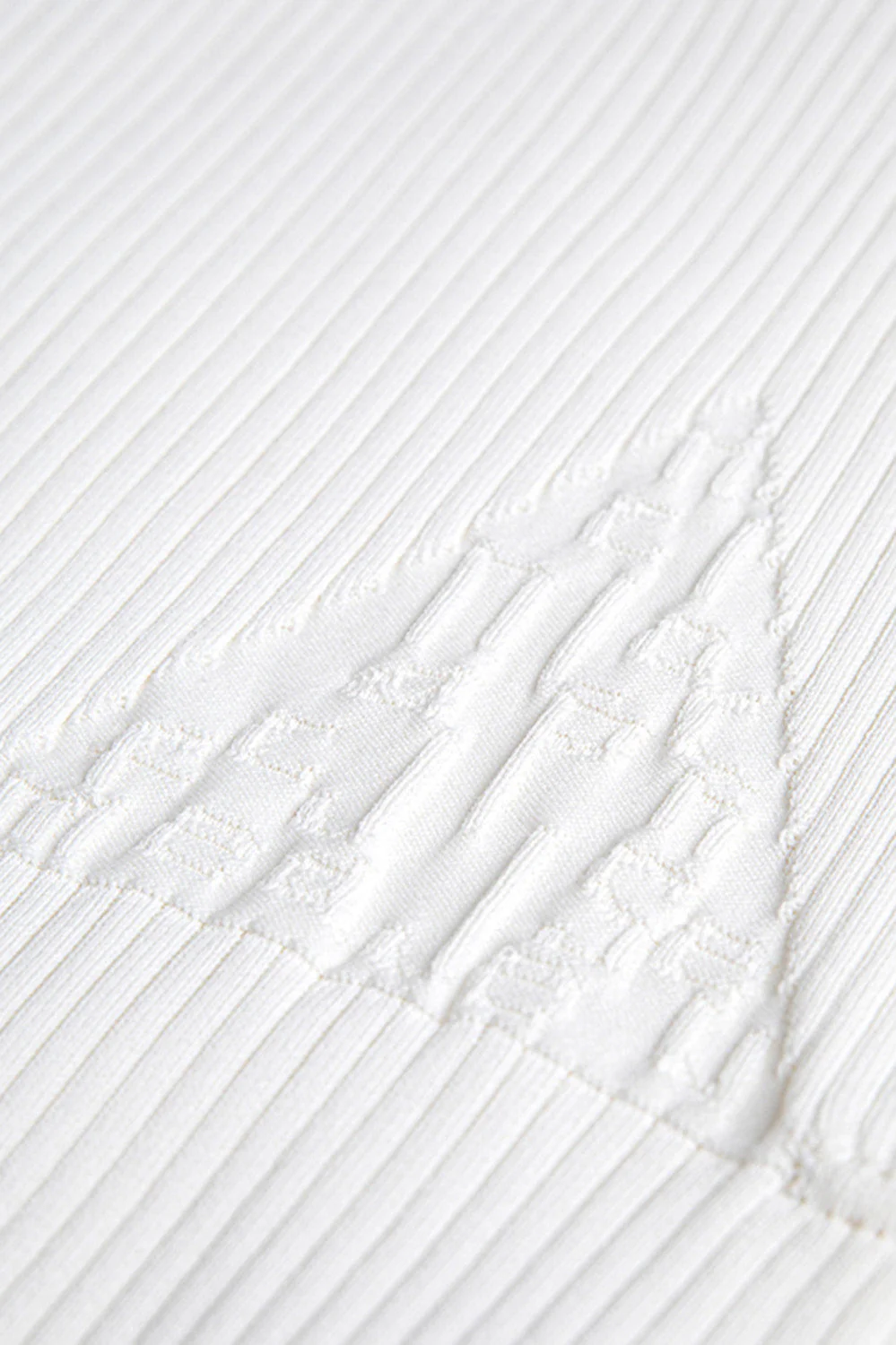 Ribbed Crop Top - White - Image 4