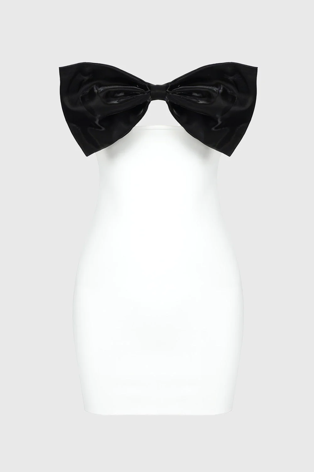 Ribbon Mini Dress - White - Image 2