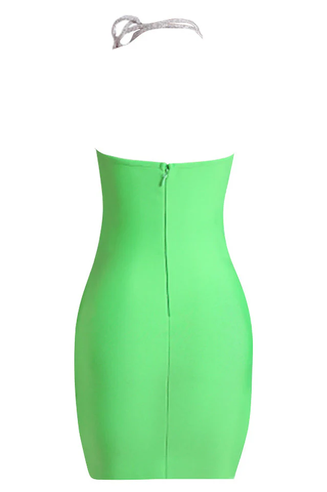 Rilia Halter Mini Bandage Dress - Image 6