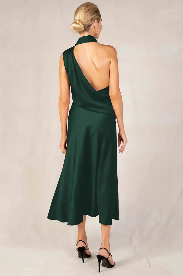 Robbia Satin Midi Dress - Image 16