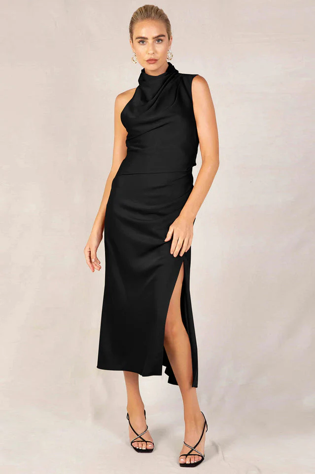 Robbia Satin Midi Dress - Image 21