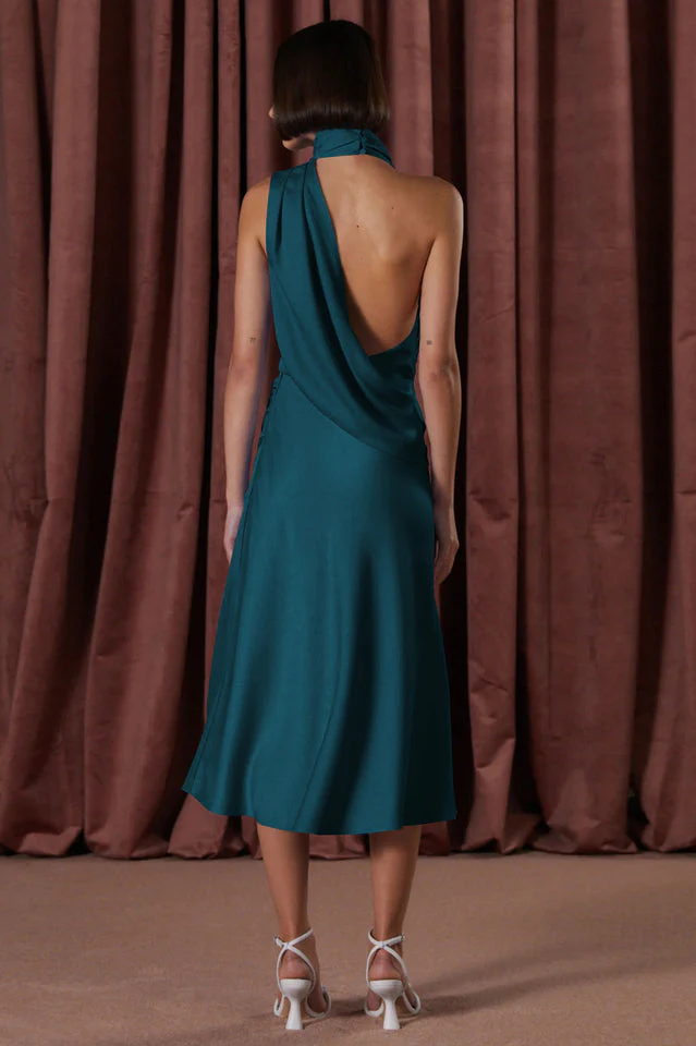 Robbia Satin Midi Dress - Image 32