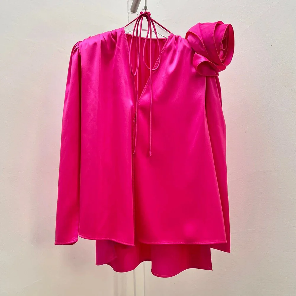 LANA LongSleeve BLOUSE ROSE DECORATED - Image 14