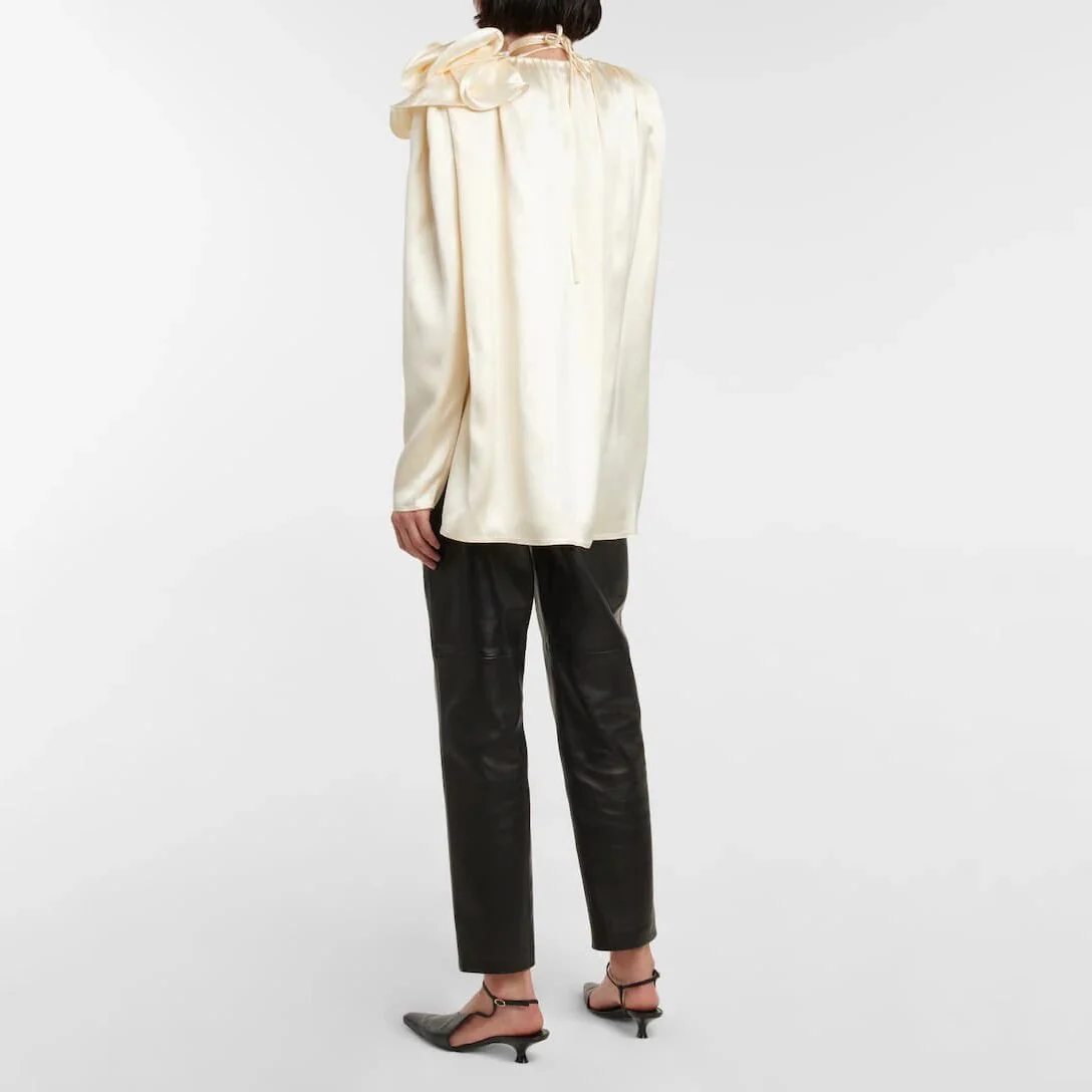 LANA LongSleeve BLOUSE ROSE DECORATED - Image 7