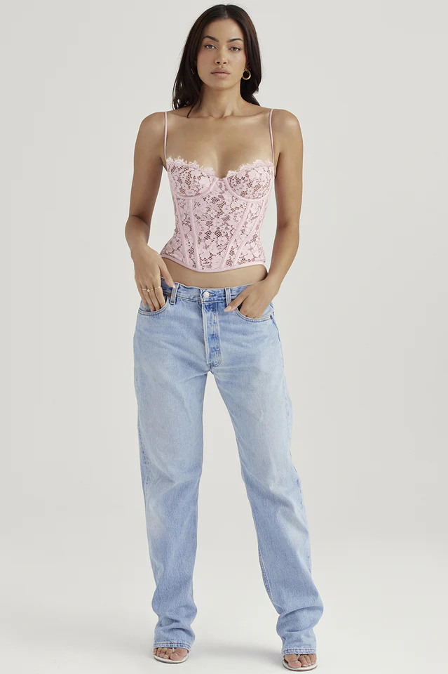 Rose Lace Underwired Bodice - Image 3