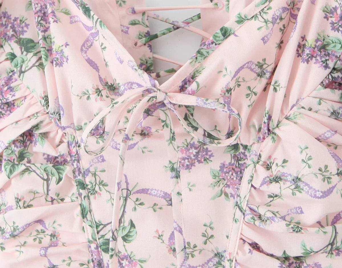 Rosé Picnic Dress - Image 3