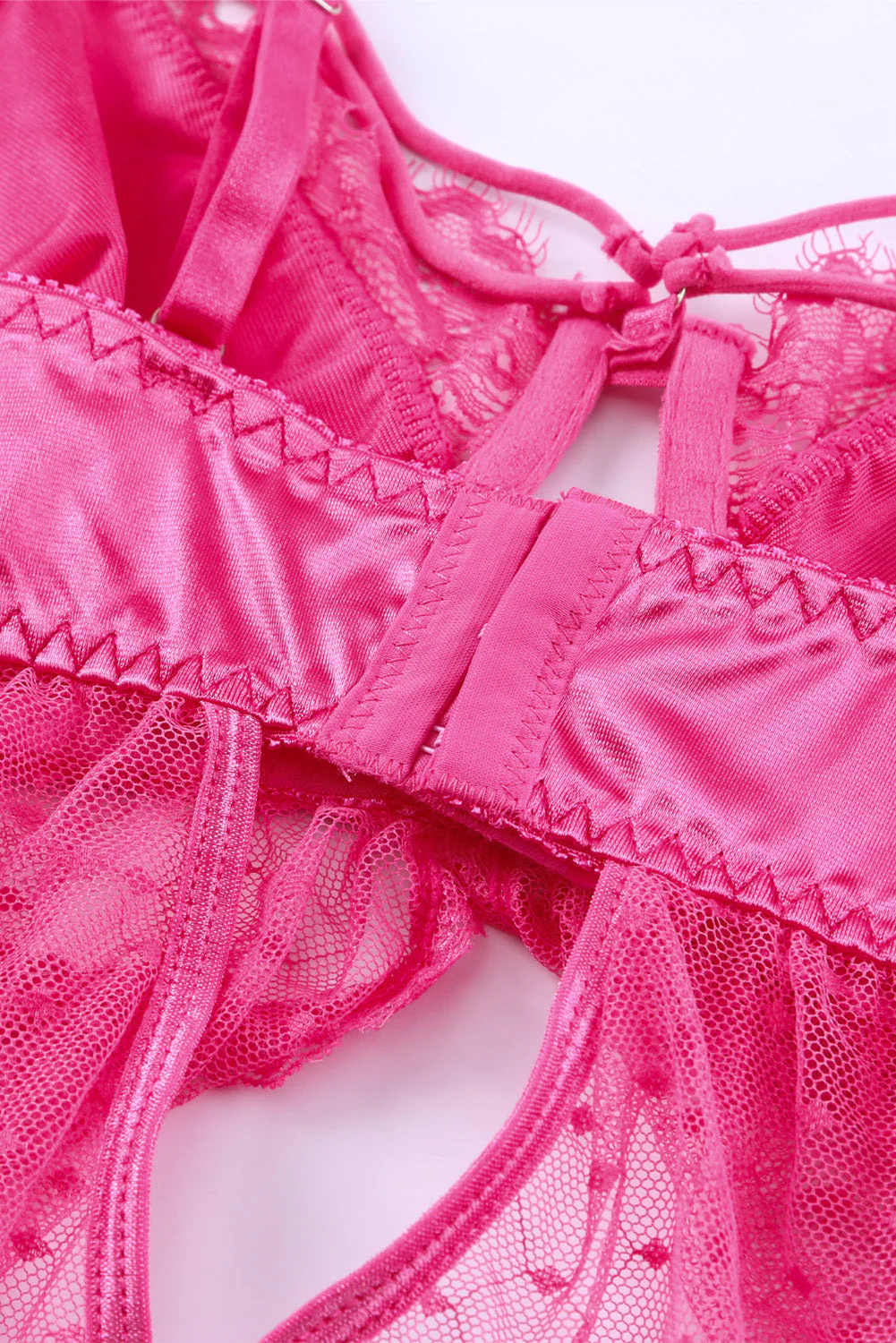 Rose Underwire Babydoll Chemise & G-String Set - Image 11