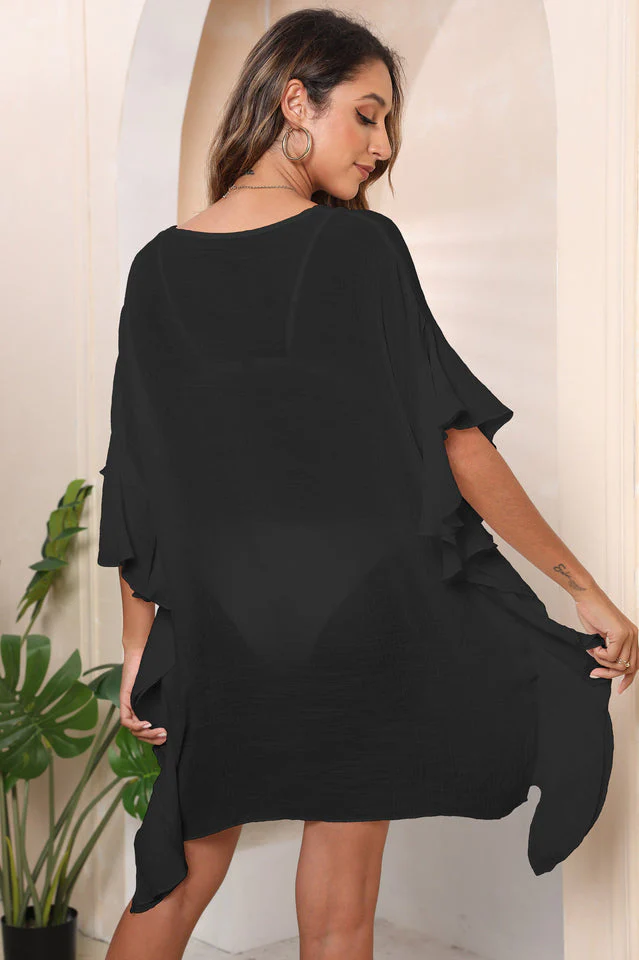 Ruffle Loose Beach Cover Up Dress - Image 8