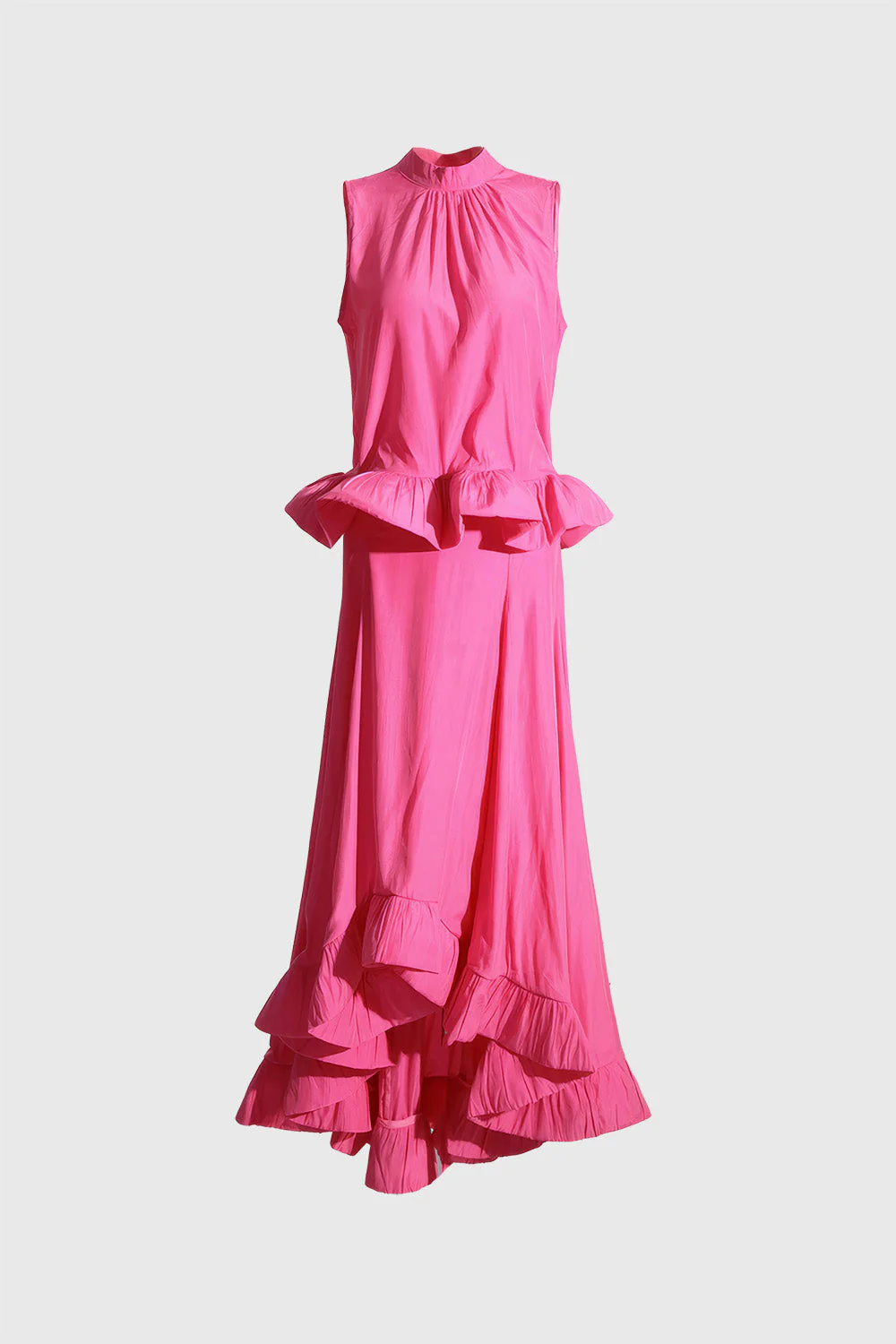 Ruffled 2-Piece Set - Pink - Image 2