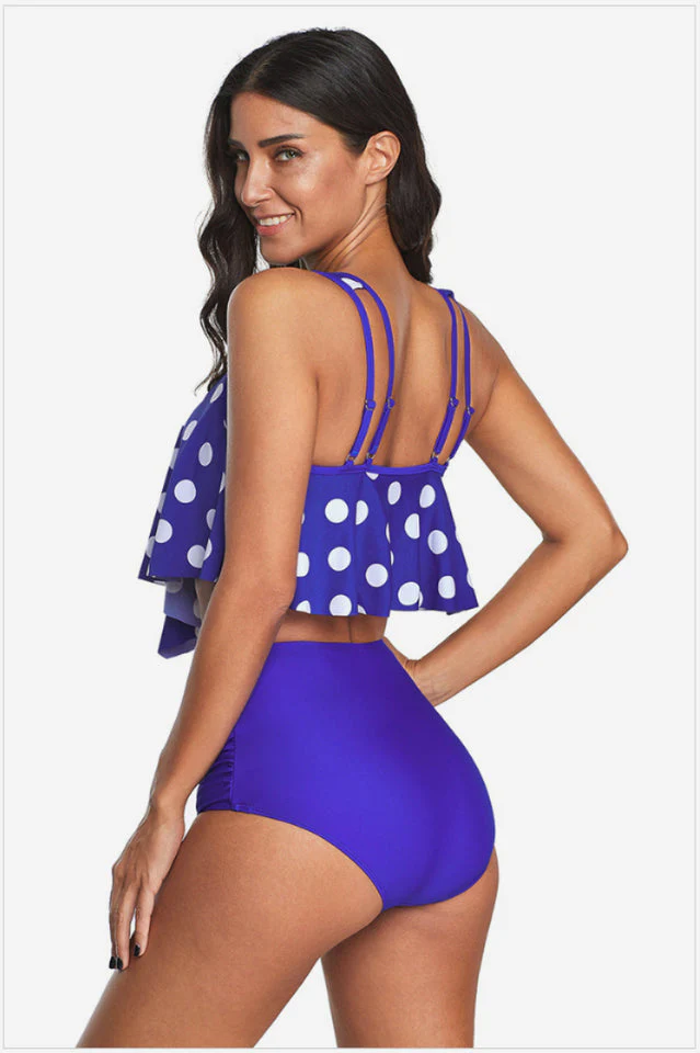Ruffled High Waist Tankinis - Image 16