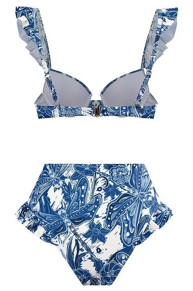 Ruffled Push Up Bikini Set - Image 6