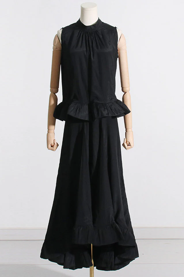Ruffled Waist Halter Top + Maxi Skirt Set - Image 11