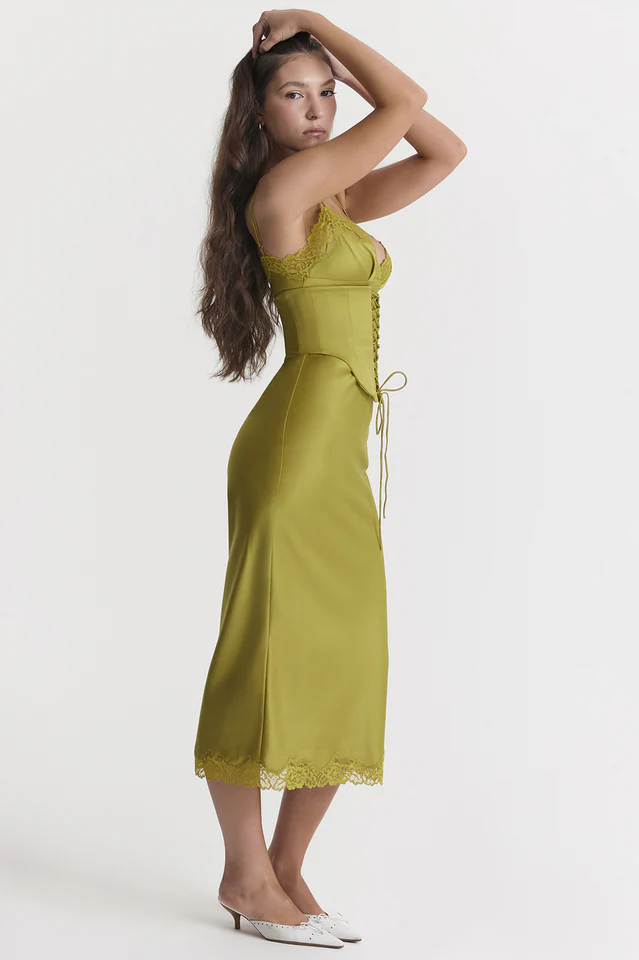 Salma Satin Slip Midi Dress - Image 24