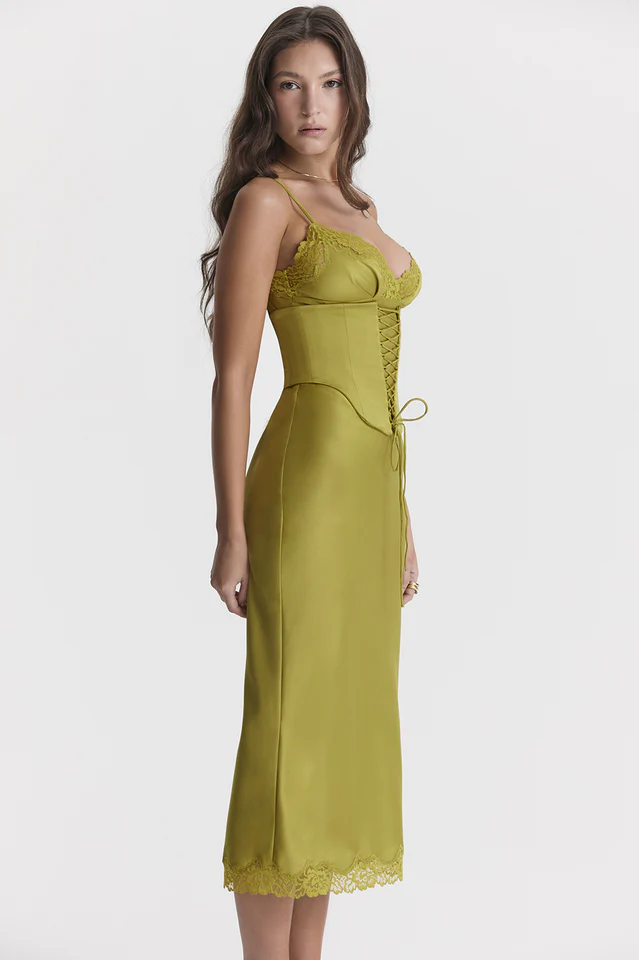 Salma Satin Slip Midi Dress - Image 25