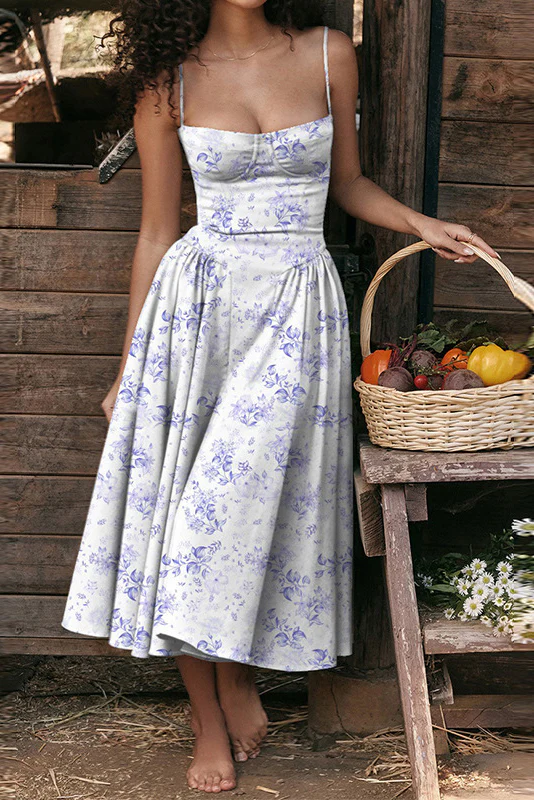 Samaria Taupe Corset Sun Dress - Image 17