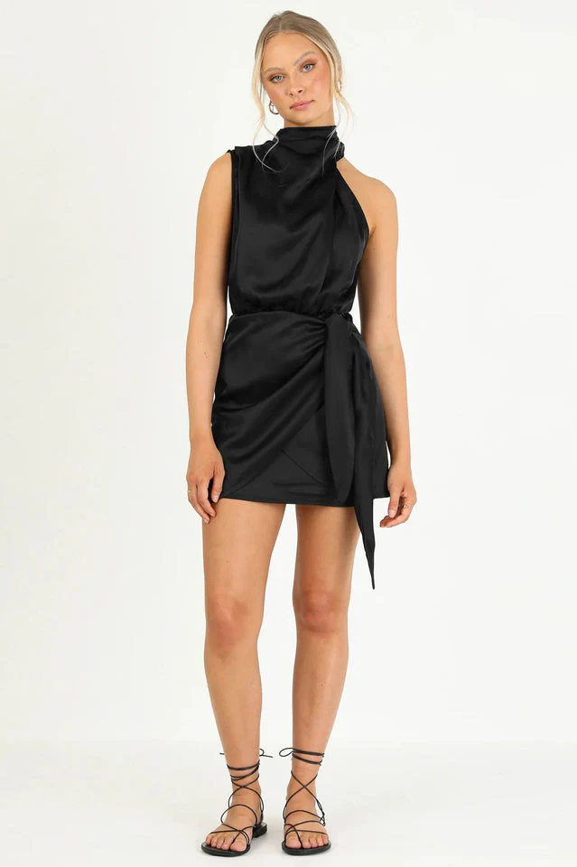 Santorini Satin Mini Dress - Image 11