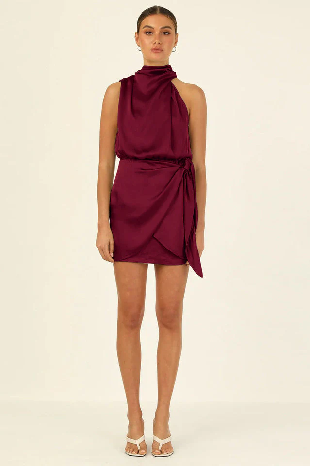Santorini Satin Mini Dress - Image 23