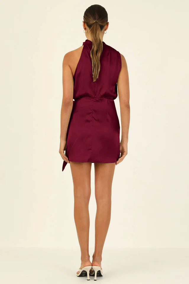 Santorini Satin Mini Dress - Image 25