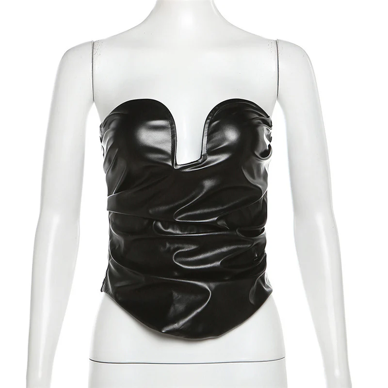 Sapphire Vegan Leather Bra - Image 6