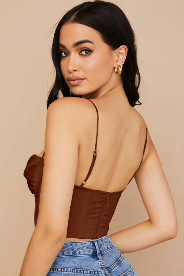 Satin Draped Corset - Image 12