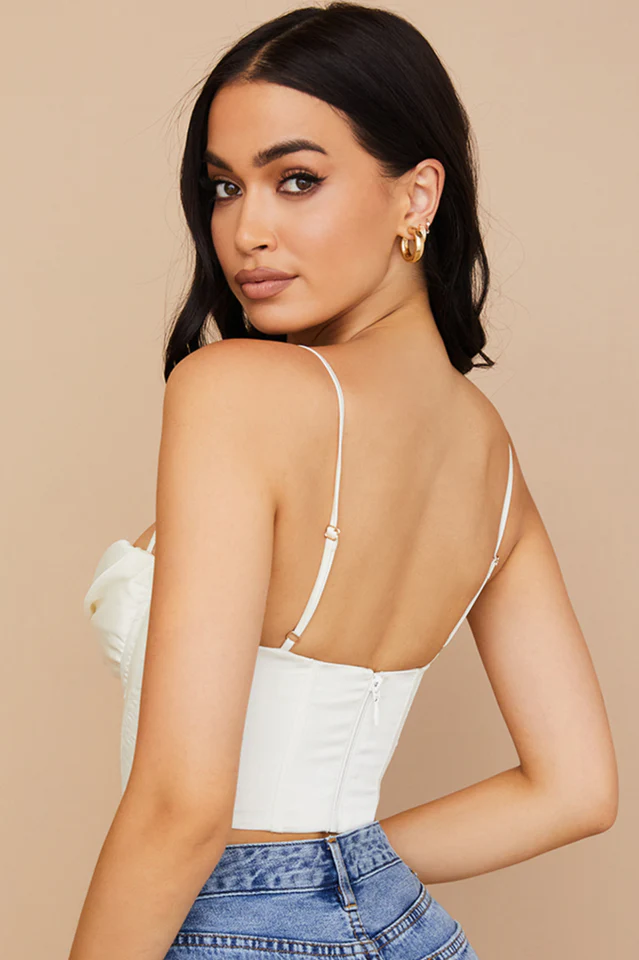 Satin Draped Corset - Image 3