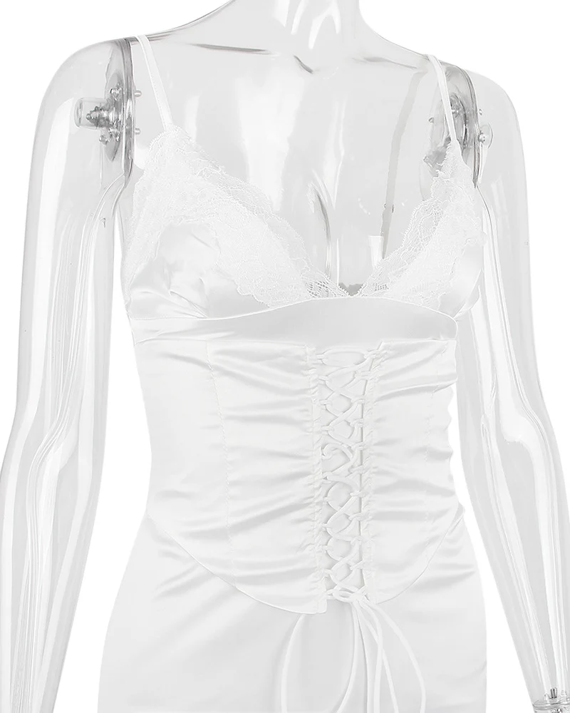 Satin Slip Dress - Image 23