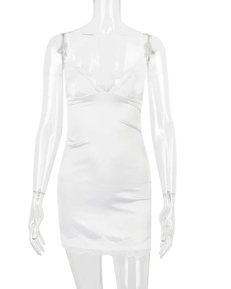 Satin Slip Dress - Image 25