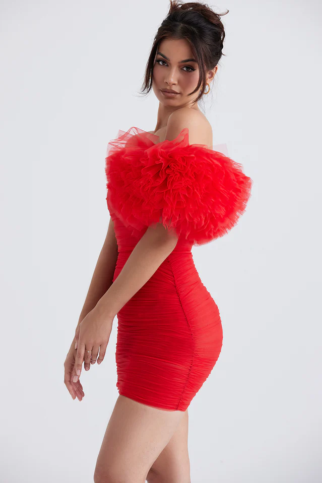 Scarlet RuffleSleeve Dress - Image 4