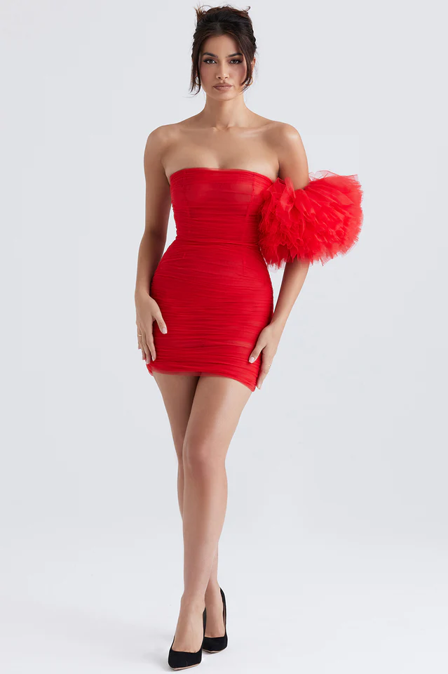 Scarlet RuffleSleeve Dress - Image 6