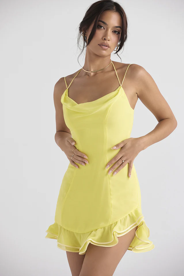 Scarlett Ruffle Mini Dress - Image 2