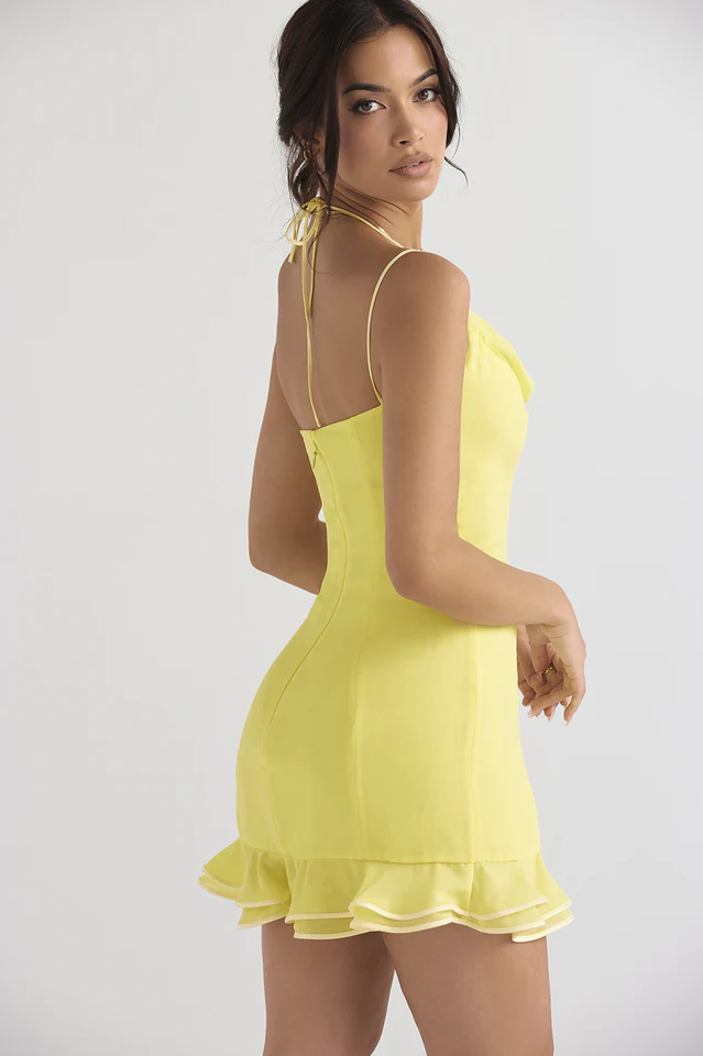 Scarlett Ruffle Mini Dress - Image 3