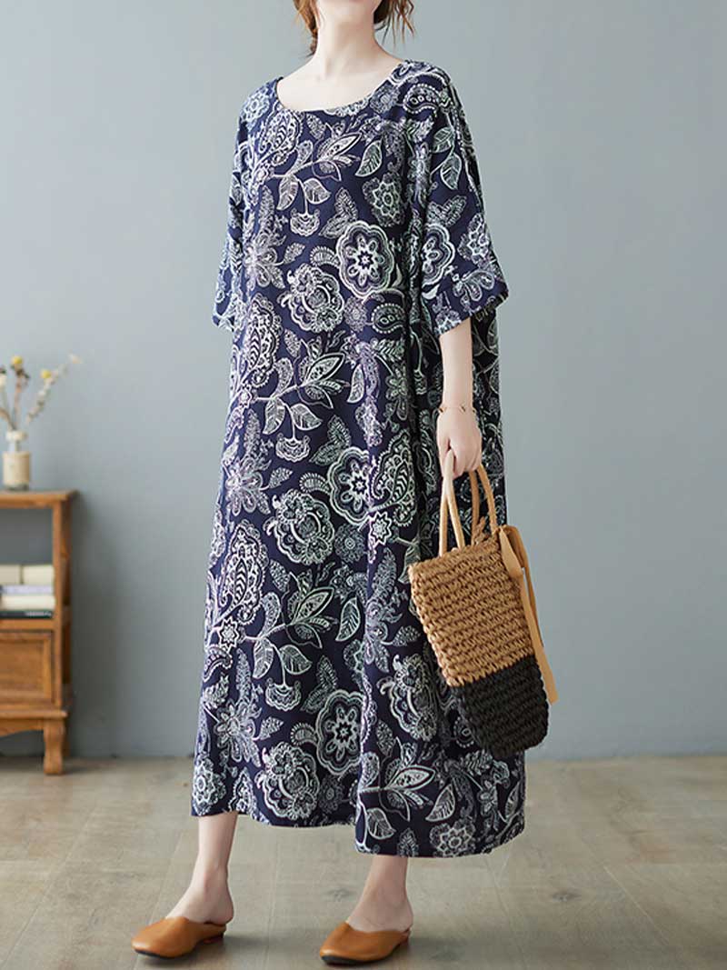 Seeing Your Dream Printed Midi Dress - Image 6