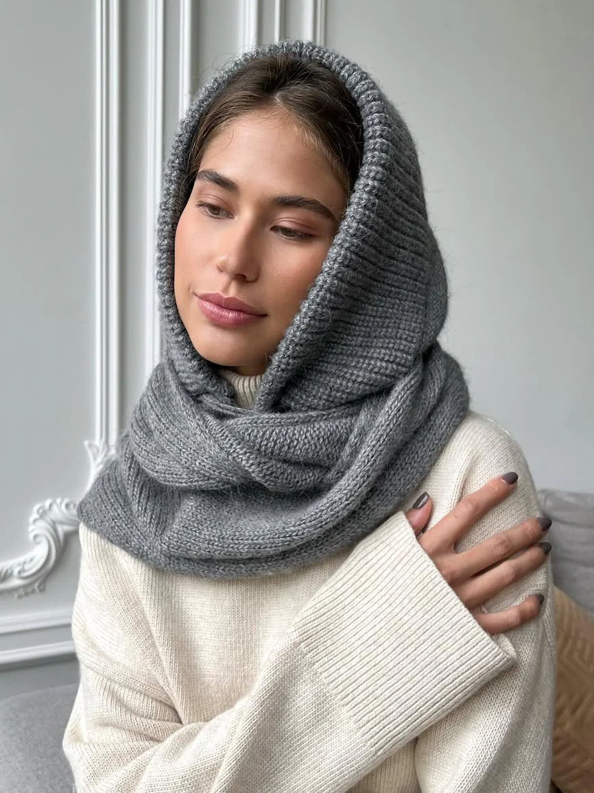 Lightweight Knit Ribbed Balaclava - Image 3