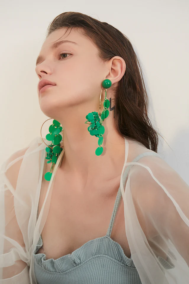 Sequin Tassel Earrings - Image 6