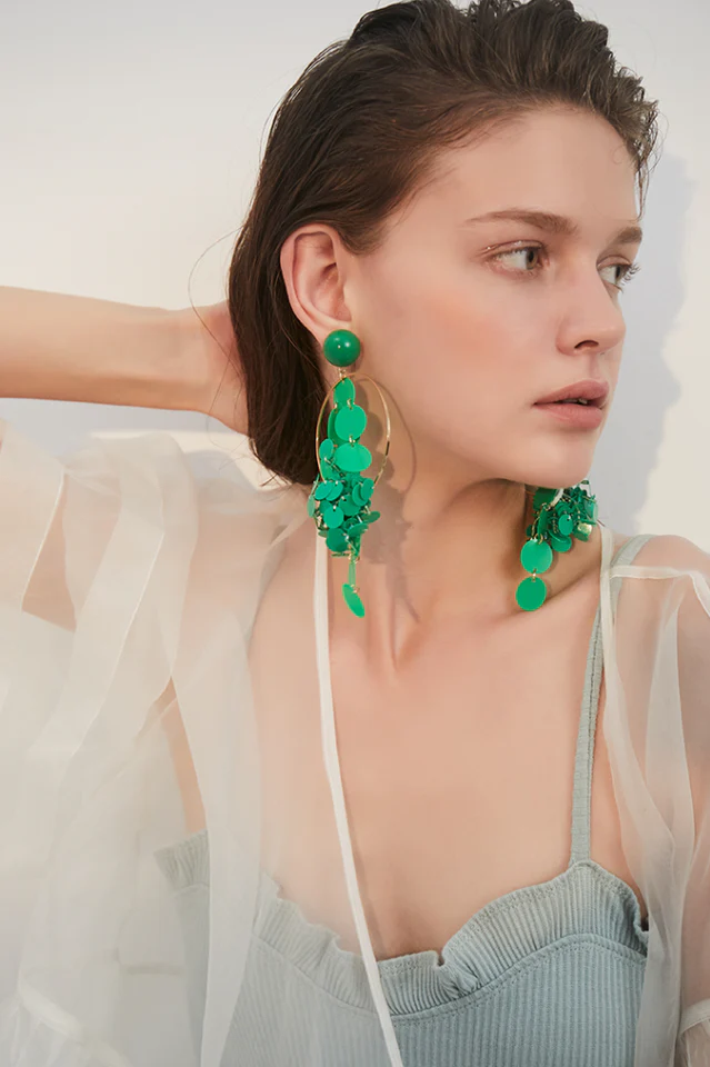 Sequin Tassel Earrings - Image 7