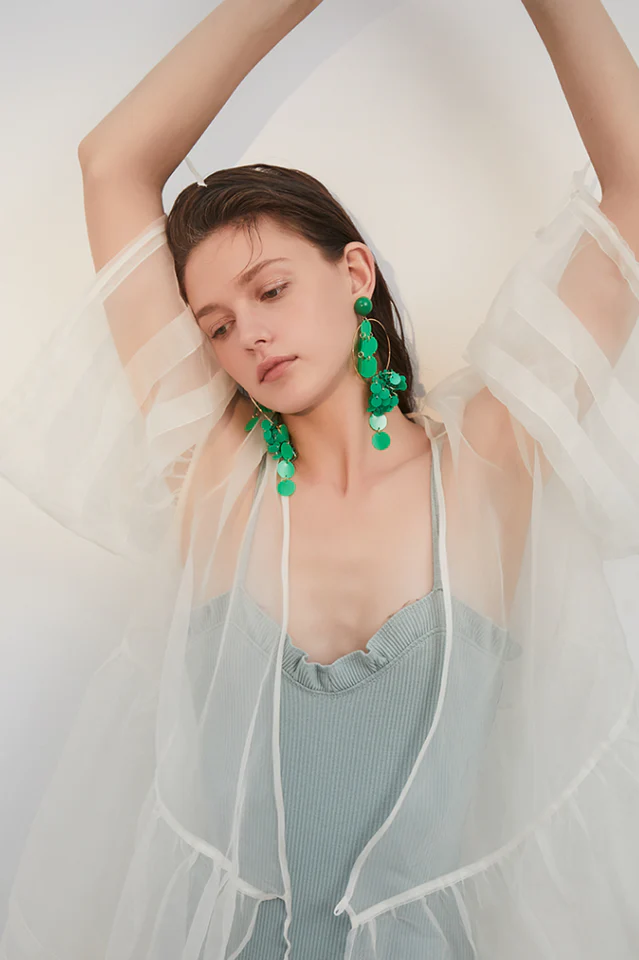 Sequin Tassel Earrings - Image 8
