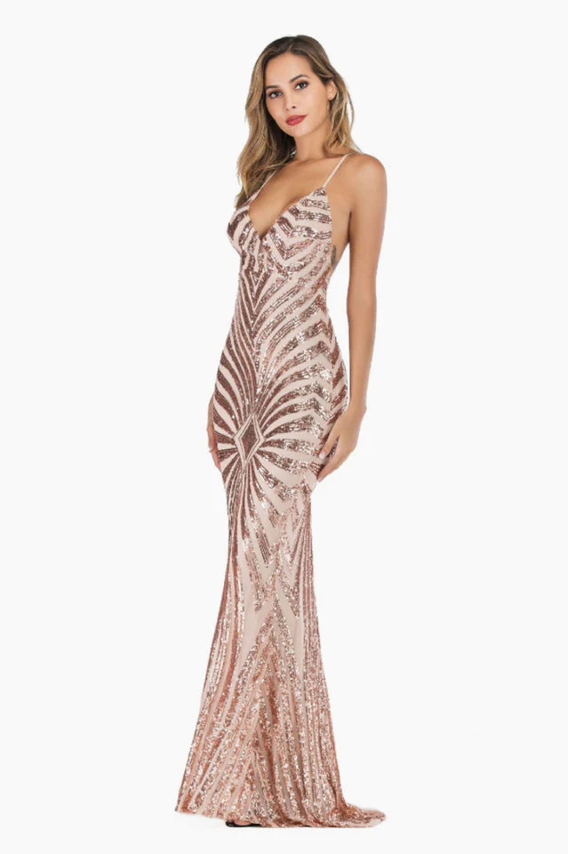 Sexy Backless Sequin Cocktail Dress - Image 7