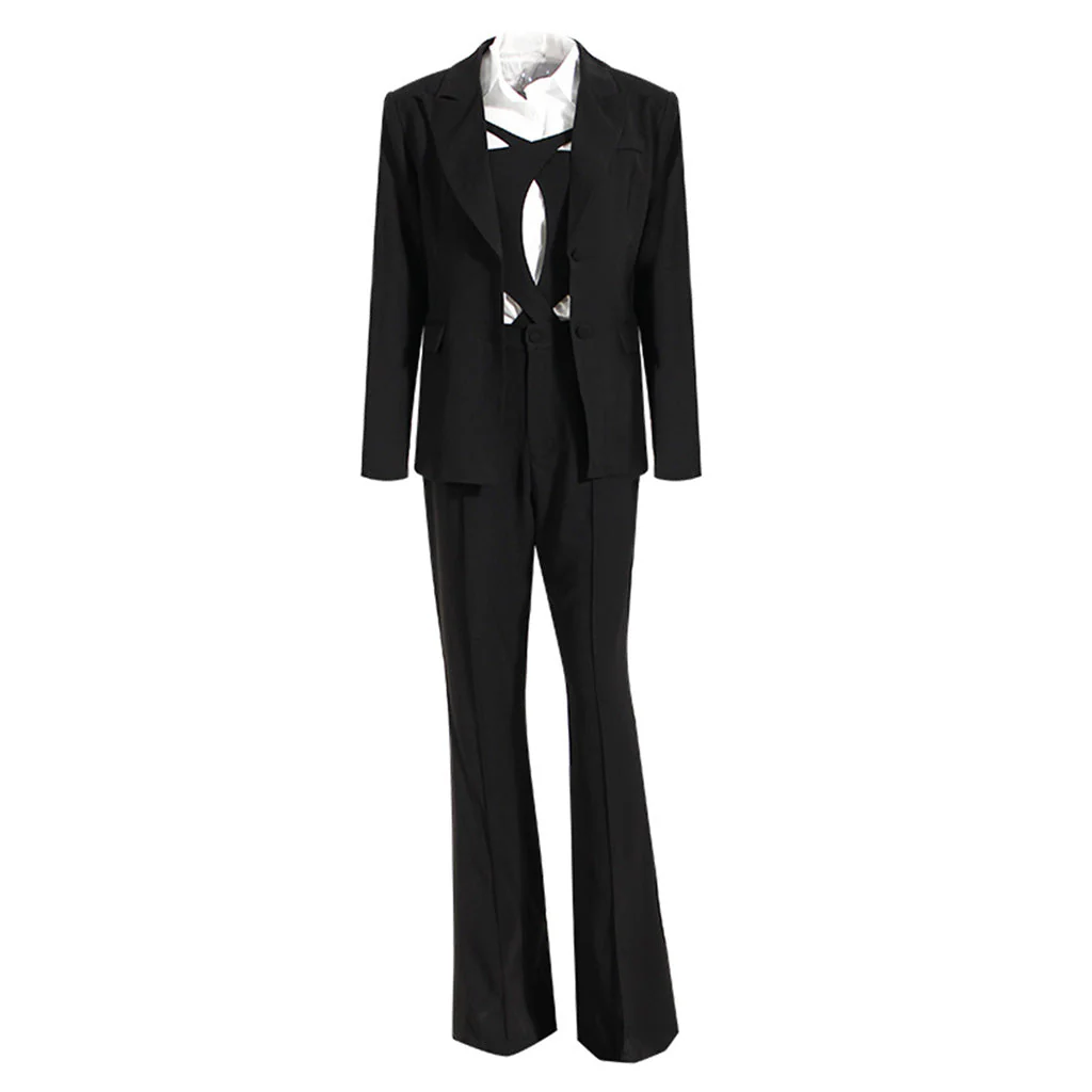 Sexy Cut Out Suspender Strap Sleeveless Detachable Bootcut Jumpsuit - Image 5