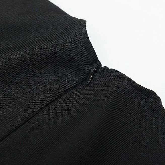 BURYA Hollow Out MIDI Dress - Image 6