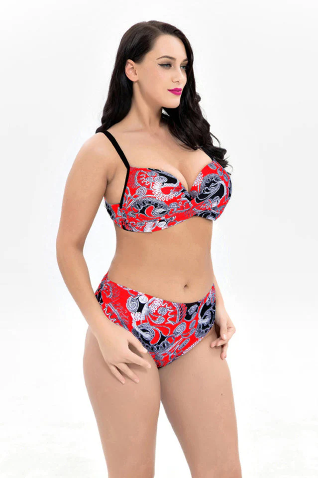Sexy Plus Size Swimsuit Summer Two Pieces Bathing Suit - Image 7